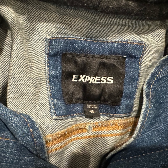 Express Hooded Denim Jacket - Picture 3 of 3